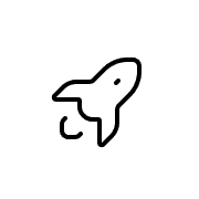 Black Icon Showpad Rocket