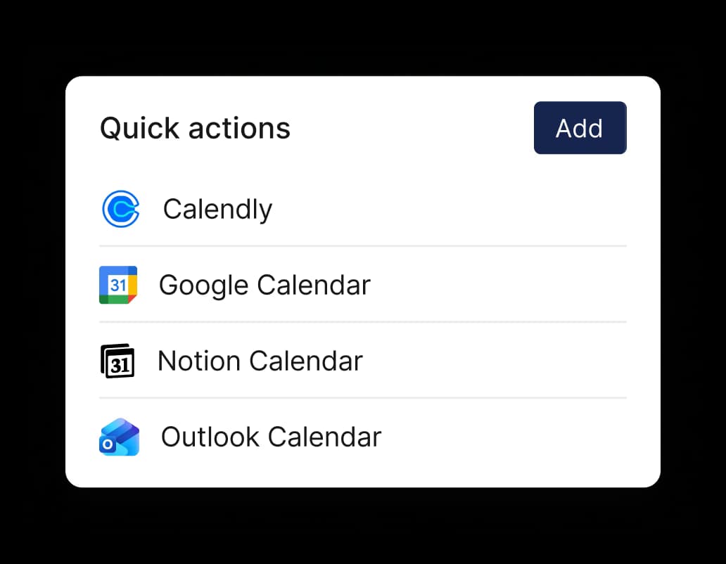 Quick Actions