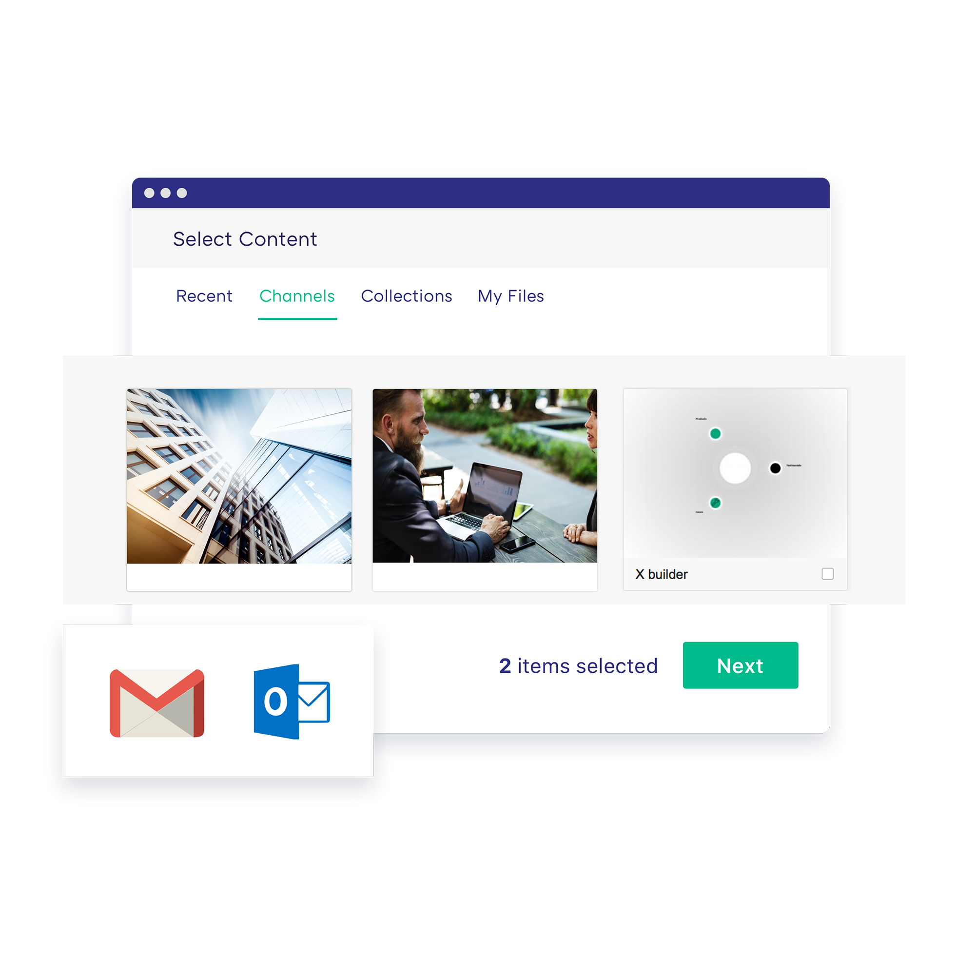 Partagez du contenu à partir de n'importe quel appareil