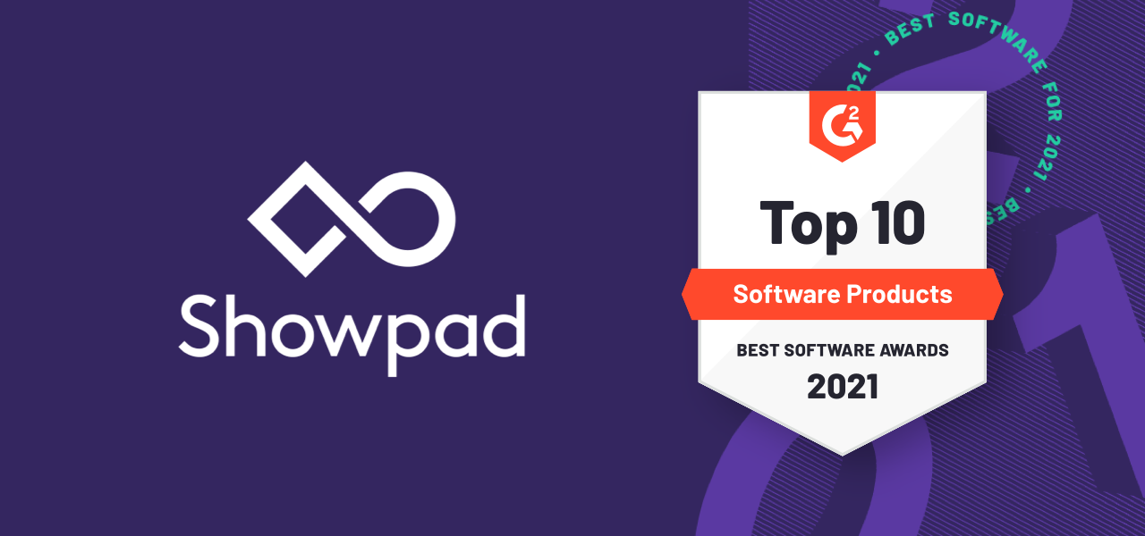 Showpad Ranked in Top Ten in G2’s 2021 Best Software Lists