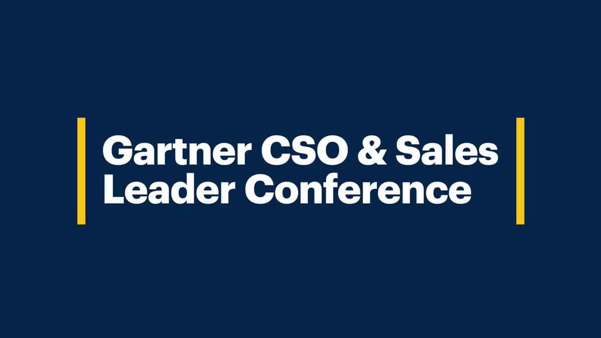 Gartner CSO & Sales Leader Conference
