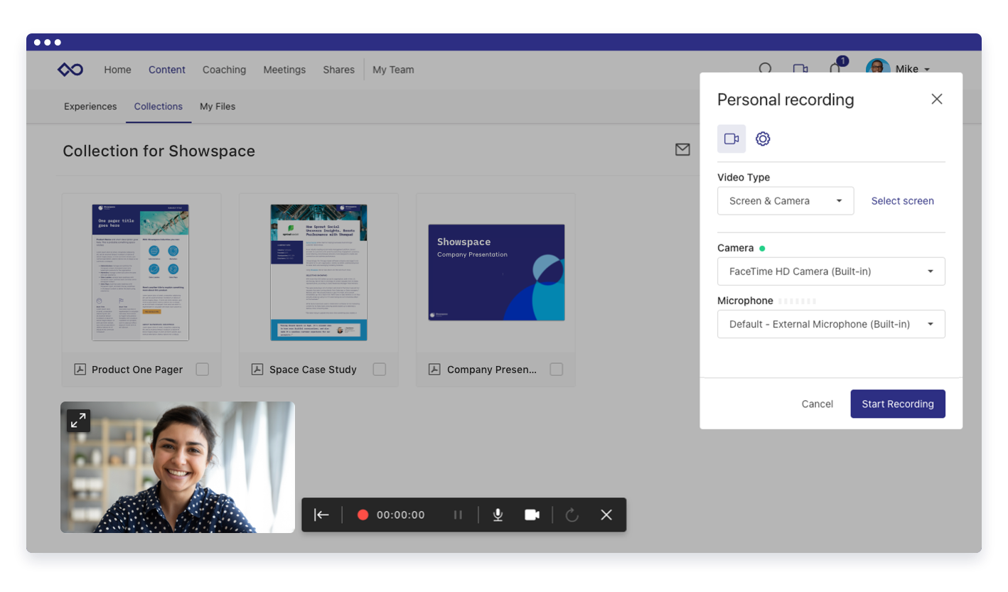 showpad video engagement